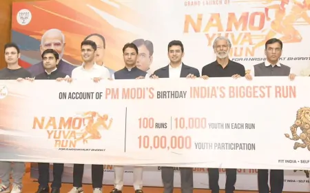 BJYM की ओर से देशभर में 'नमो युवा रन' का आयोजन