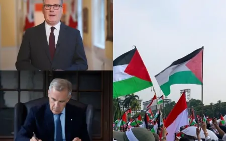 ब्रिटेन ने फिलिस्तीन को देश की मान्यता दी, कनाडा-ऑस्ट्रेलिया ने भी दी देश की मान्यता दी