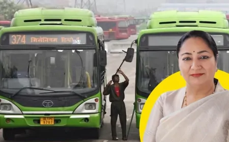 दिल्ली में इंटर-स्टेट बस सर्विस की शुरुआत