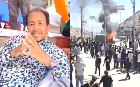 लेह हिंसा मामले में सोनम वांगचुक गिरफ्तार, सरकार ने दो दिन पहले हुई हिंसा का माना जिम्मेदार