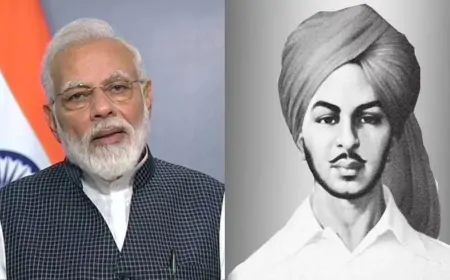 PM मोदी ने शहीद-ए-आजम भगत सिंह को दी श्रद्धांजलि, बोले  युवाओं के लिए प्ररेणा हैं भगत सिंह