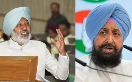 पंजाब विधानसभा के विशेष सत्र का आखिरी दिन, वित्तमंत्री हरपाल चीमा और नेता प्रतिपक्ष के बीच हुई बहस