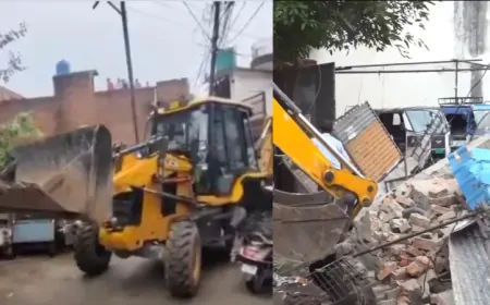 बरेली हिंसा मुख्य आरोपी मौलाना तौकीर रजा के करीबियों के अवैध निर्माण ध्वस्त  