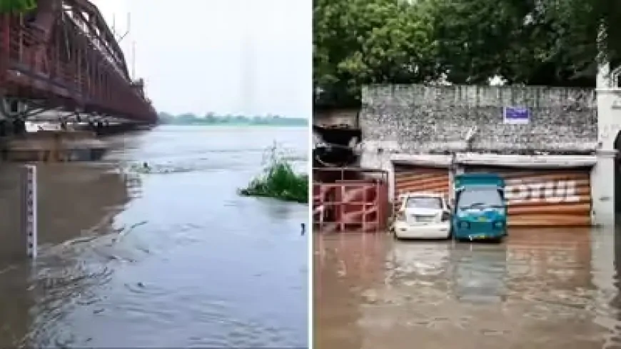 दिल्ली में बाढ़ का खतरा मंडराया, यमुना नदी से पानी-पानी हुई दिल्ली