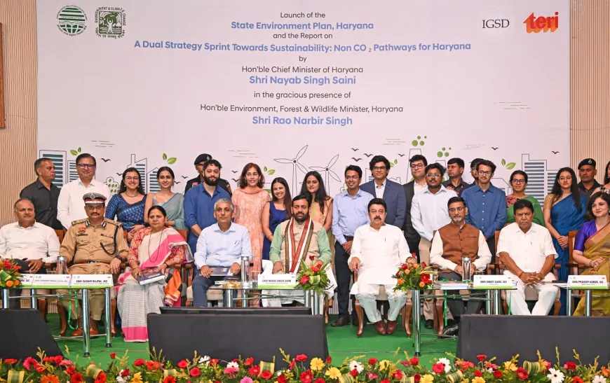 CM सैनी ने लॉन्च किया 'हरियाणा स्टेट एनवायरमेंट प्लान', प्रदेश में चलेंगी 105 नई इलेक्ट्रॉनिक बसें 