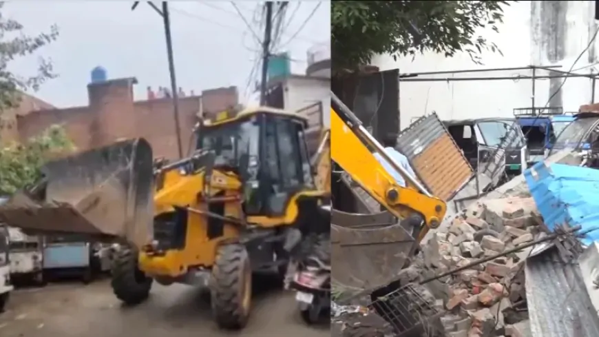 बरेली हिंसा मुख्य आरोपी मौलाना तौकीर रजा के करीबियों के अवैध निर्माण ध्वस्त  