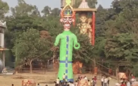 लुधियाना में  रिमोट से होगा 121 फीट ऊंचे रावण का दहन, कई जगह ट्रैफिक डायर्वट