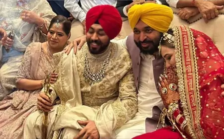 क्रिकेटर अभिषेक शर्मा की बहन की हुई शादी, CM मान ने अभिषेक शर्मा के पिता से की मुलाकात 