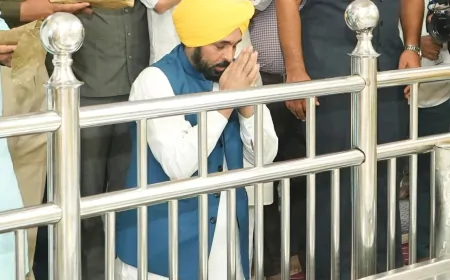 मुख्यमंत्री भगवंत सिंह मान ने श्री केशगढ़ साहिब में टेका माथा