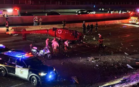 कैलिफोर्निया में हेलीकॉप्टर हुआ क्रैश, हवाई चिकित्सा सेवा के लिए होता था इस्तेमाल  