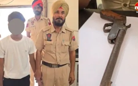 तमंचा लेकर स्कूल पहुंचा 12वीं का छात्र, पुलिस ने छात्र को हिरातस में लिया