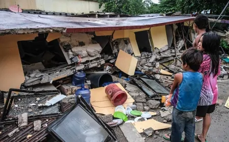 फिलीपींस में 7.5 तीव्रता से आया भूकंप, 10 किलोमीटर जमीन के नीचे था भूकंप का केंद्र