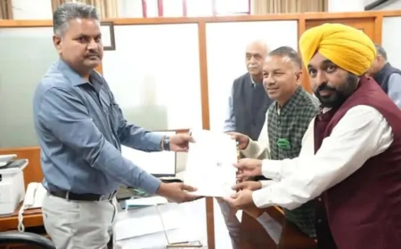 राज्यसभा उम्मीदवार राजिंदर गुप्ता ने भरा नामांकन, CM भगवंत सिंह मान रहे मौजूद  