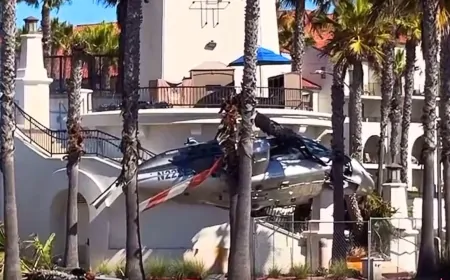 लॉस एंजिल्स में समुद्र तट पर हुआ हेलीकॉप्टर हादसा, 5 लोग घायल