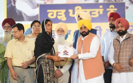 पंजाब सरकार ने  रिकॉर्ड 30 दिनों में किसानों को  ₹20 हजार प्रति एकड़ मुआवजा देकर रचा इतिहास