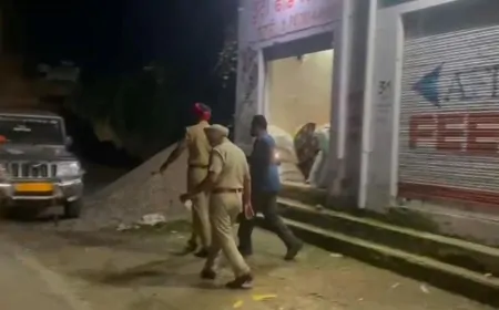फगवाड़ा में सरपंच की दुकान पर अपराधियों ने की फायरिंग, CCTV में कैद हुई वारदात 