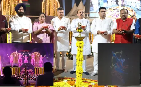 कर्तव्य पथ 1 लाख 51 दीप हुए रोशन, कार्यक्रम में CM रेखा गुप्ता सहित  तमाम मंत्री रहे मौजूद