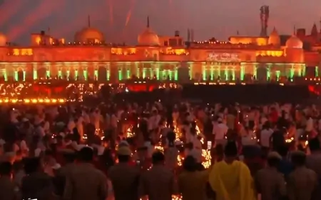 अयोध्या ने रचा इतिहास, जगमग हुई रामनगरी, 26 लाख 11 हजार दीयों का बना वर्ल्ड रिकॉर्ड