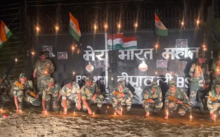 देशभर में दीपावली का उल्लास, बॉर्डर पर जवानों ने मनाया दीपोत्सव का जश्न 