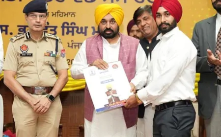 पंजाब सरकार ने रचा इतिहास: बिना सिफारिश दीं 54,422 सरकारी और 4.5 लाख निजी नौकरियाँ