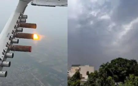 दिल्ली में प्रदूषण को कम करने के लिए सरकार का प्रयास जारी, कई इलाकों में की गई Cloud Seeding