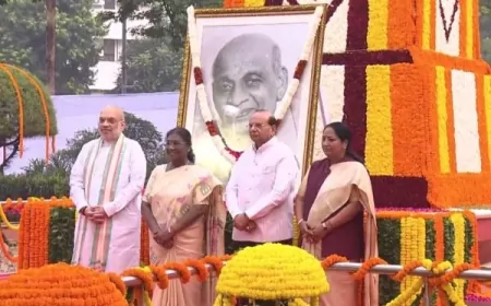 लौह पुरुष सरदार वल्लभभाई पटेल की जयंती पर दिल्ली में कार्यक्रम, राष्ट्रपति मुर्मू, गृह मंत्री अमित शाह ने दी श्रद्धांजलि