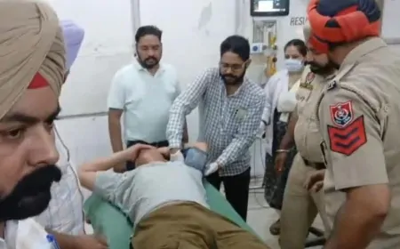 मानसा में फायरिंग करने वाले आरोपियों के साथ पुलिस की मुठभेड़, एक घायल, दो गिरफ्तार