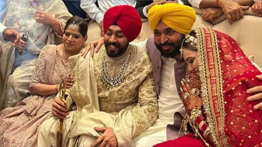 क्रिकेटर अभिषेक शर्मा की बहन की हुई शादी, CM मान ने अभिषेक शर्मा के पिता से की मुलाकात 