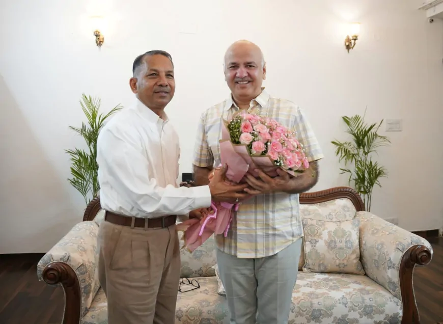 राजिंदर गुप्ता ने मनीष सिसोदिया से की मुलाकात, AAP के राज्यसभा उम्मीदवार हैं राजिंदर गुप्ता