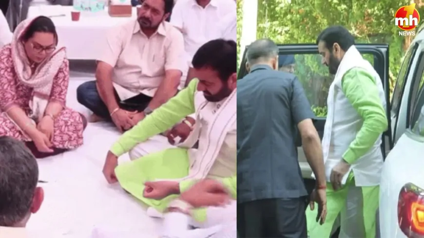 IPS वाई पूरन कुमार के घर पहुंचे CM सैनी, IPS की पत्नी अमनीत ने CM को सौंपा 2 पन्नों का शिकायत पत्र