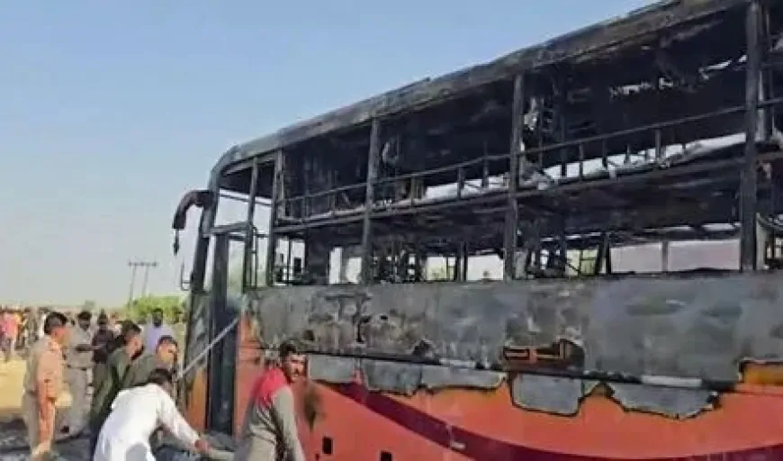 राजस्थान के जैसलमेर में बस में आग लगने से बड़ा हादसा, 20 लोगों की मौत