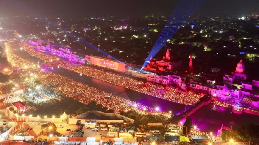 दीवाली से पहले सजाई गई रामनगरी अयोध्या, दीपोत्सव में 30 लाख से ज्यादा दीपों से रोशन होंगे घाट