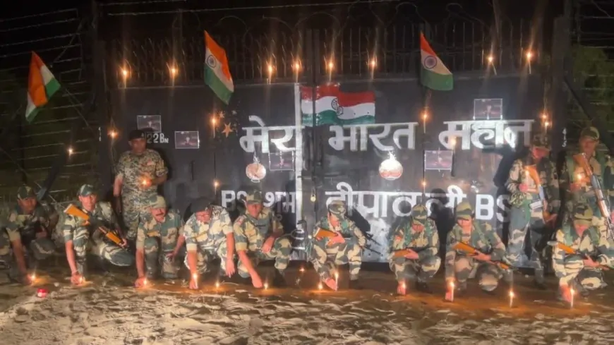 देशभर में दीपावली का उल्लास, बॉर्डर पर जवानों ने मनाया दीपोत्सव का जश्न 