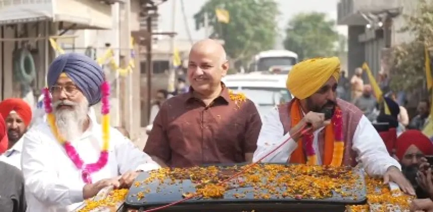 तरनतारन उपचुनाव : 'AAP' प्रत्याशी के चुनाव प्रचार में उतरे CM मान, किया रोड शो 