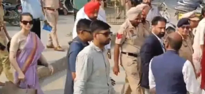 सांसद कंगना रनौत की कोर्ट में पेशी, बुजुर्ग महिला किसान पर की थी आपत्तिजनक टिप्प्णी  