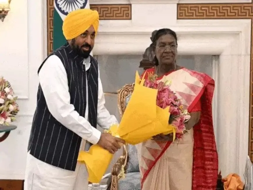 राष्ट्रपति द्रौपदी मुर्मू से मिले पंजाब CM मान, शहीदी शताब्दी समागम में शामिल होने का दिया न्योता