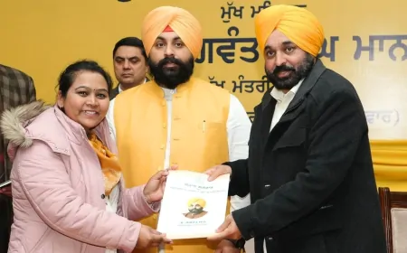 CM भगवंत सिंह मान ने युवाओं को बांटे नियुक्ति पत्र ,अलग-अलग सरकारी विभागों में युवाओं को मिली नौकरी