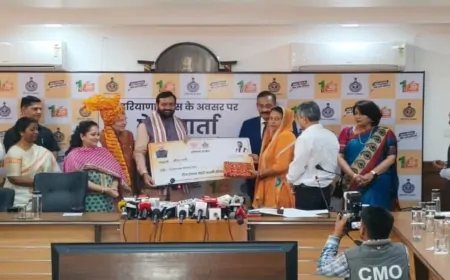 हरियाणा दिवस पर CM सैनी ने ‘लाडो लक्ष्मी योजना’ की पहली किस्त जारी की