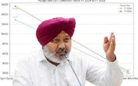 बाढ़ जैसी चुनौतियों के बावजूद पंजाब की GST कमाई में 21.5% की हुई वृद्धि