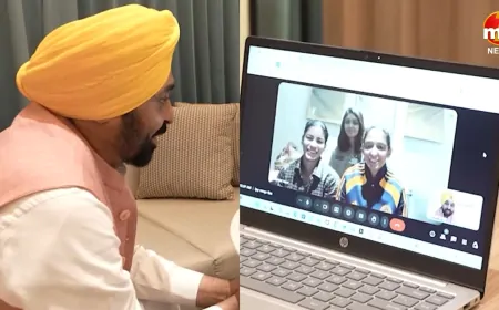 CM मान ने विश्व विजेता महिला किक्रेट खिलाड़ियों से वीडियो कॉल के जरिए किया संवाद