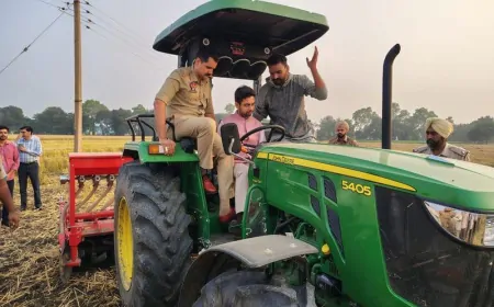 पराली प्रबंधन से पर्यावरण और जनजीवन को बचाने की पहल , SSP और DC खेतों में सक्रिय