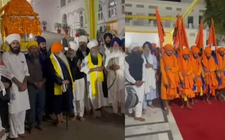 श्री गुरु तेग बहादुर जी की शहीदी शताब्दी पर निकाला गया नगर कीर्तन