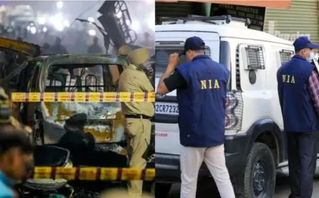 Delhi Blast : NIA की 10 सदस्यीय जांच टीम का गठन, IG, 2 DIG, 3 SP, 4 DSP रैंक के अधिकारी टीम में शामिल 