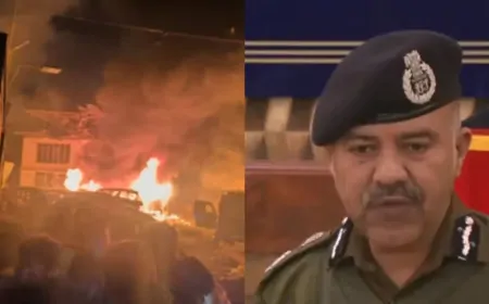 नौगाम पुलिस स्टेशन में धमाका, DGP नलिन प्रभात का बयान आया सामने 