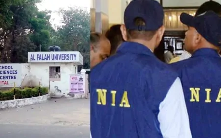 Delhi Blast : अल फलाह यूनिवर्सिटी के हेड क्वार्टर पहुंची NIA की टीम, नूंह से 2 डॉक्टर समेत 3 लोग गिरफ्तार 