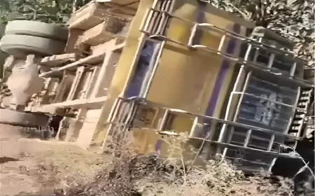 हिमाचल के मंडी में सड़क हादसा, बस में सवार थे 20 यात्री