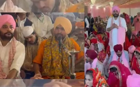 फिरोजपुर में किया गया 216 असहाय बेटियों का महा कन्यादान, बागेश्वर धाम के पीठाधीश्वर धीरेंद्र शास्त्री ने दिया आशीर्वाद