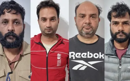 दिल्ली पुलिस ने पकड़ा हथियारों का जखीरा, 4 अंतरराष्ट्रीय तस्करों को किया गिरफ्तार