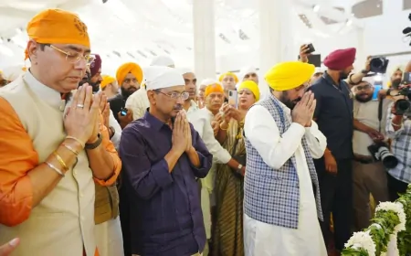 Punjab : श्री आनंदपुर साहिब में शताब्दी समारोह का हुआ आगाज, CM मान व केजरीवाल हुए शामिल