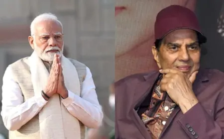 PM मोदी समेत कई नेताओं ने अभिनेता धर्मेंद्र के निधन पर जताया दुख